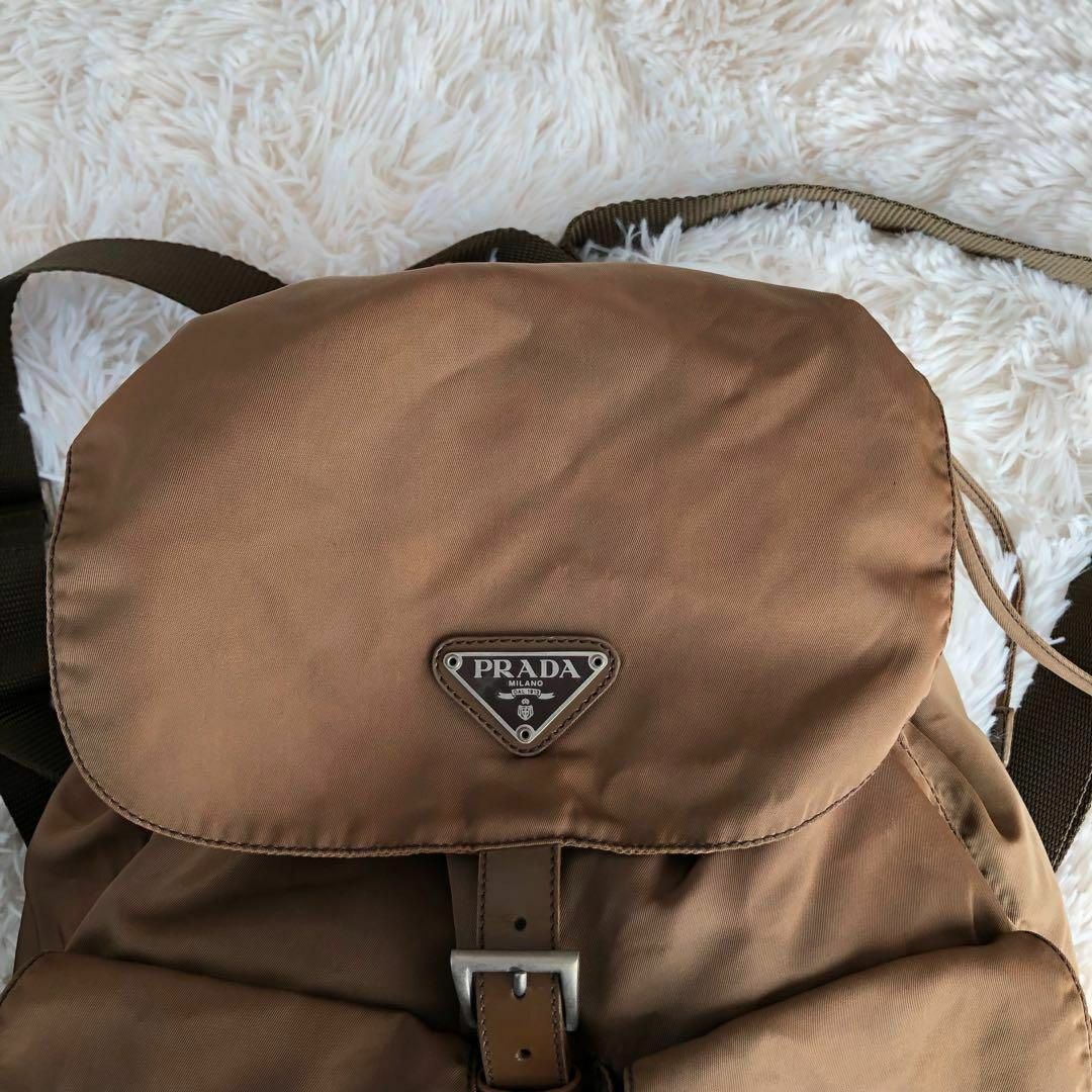 PRADA - PRADAプラダ ナイロンリュックB2811F ブラウン茶色の PRADA - PRADAプラダ ナイロンリュックB2811F ブラウン茶色の