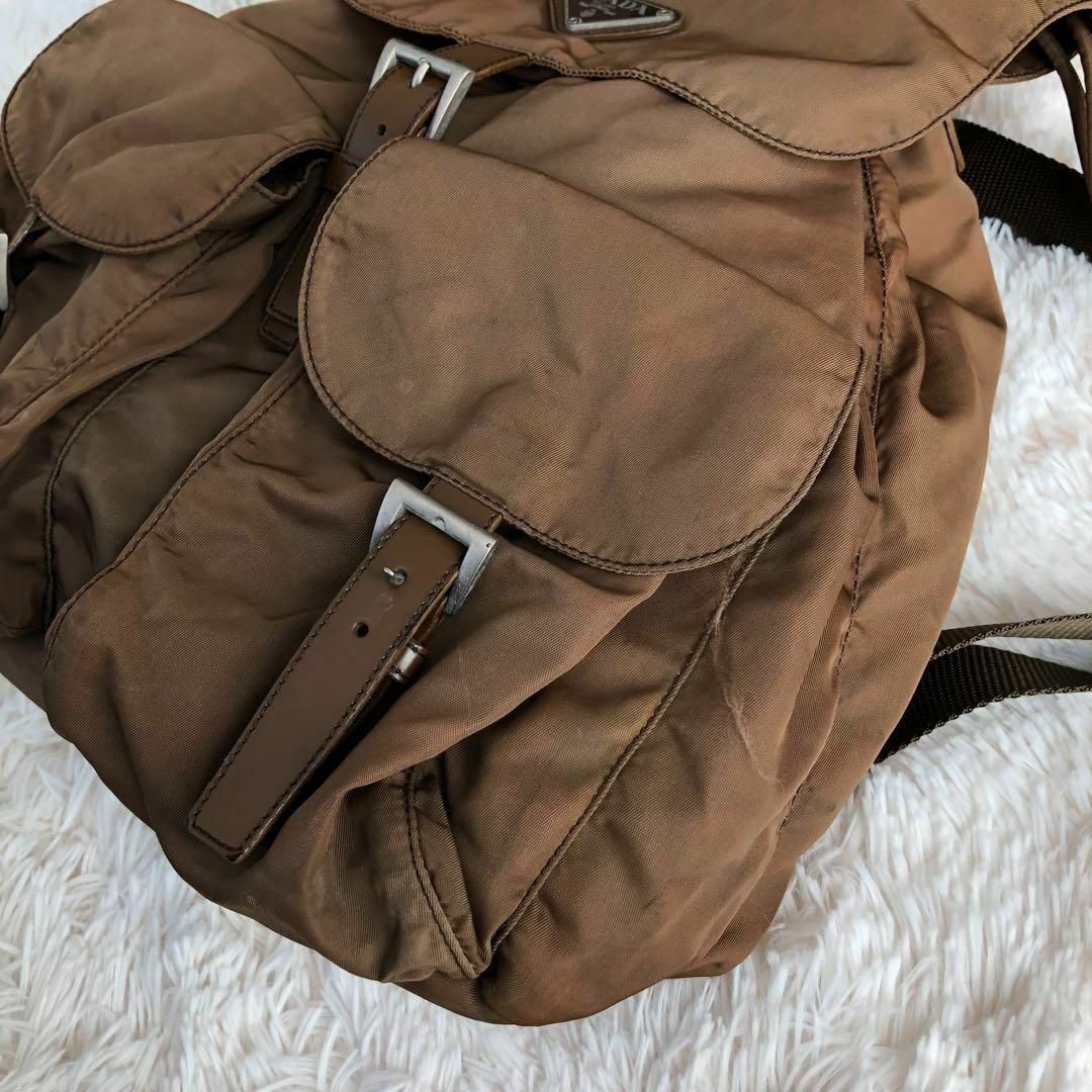 PRADA - PRADAプラダ ナイロンリュックB2811F ブラウン茶色の PRADA - PRADAプラダ ナイロンリュックB2811F ブラウン茶色の