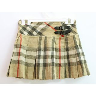 バーバリー(BURBERRY)の【新入荷!】▲バーバリー/BURBERRY▲104cm(4Y) プリーツスカート ベージュ系 フォーマル 通園 通塾 お稽古 入園式 七五三 結婚式 発表会 冠婚葬祭【中古】子供服 キッズ kids 女の子 101132(スカート)