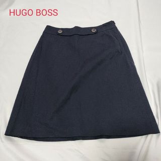 ヒューゴボス(HUGO BOSS)のHUGO BOSS  ヒューゴボス　スカート　ストライプ　ネイビー(ひざ丈スカート)