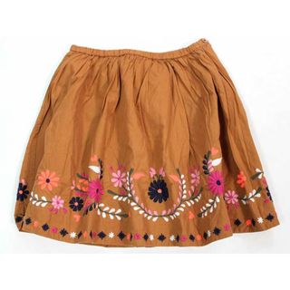 【秋物 新入荷!】☆ボンポワン/BONPOINT☆125cm スカート 茶色 【中古】子供服 キッズ kids 女の子 秋 130132(スカート)