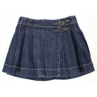 ☆美品☆バーバリーチルドレン＊ベルト付き＊デニムスカート＊8Y/120