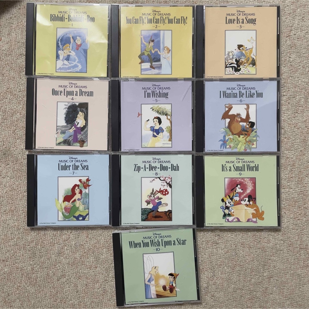 ディズニー「ミュージックオブドリームス」CD 10枚セット ディズニー「ミュージックオブドリームス」CD 10枚セット