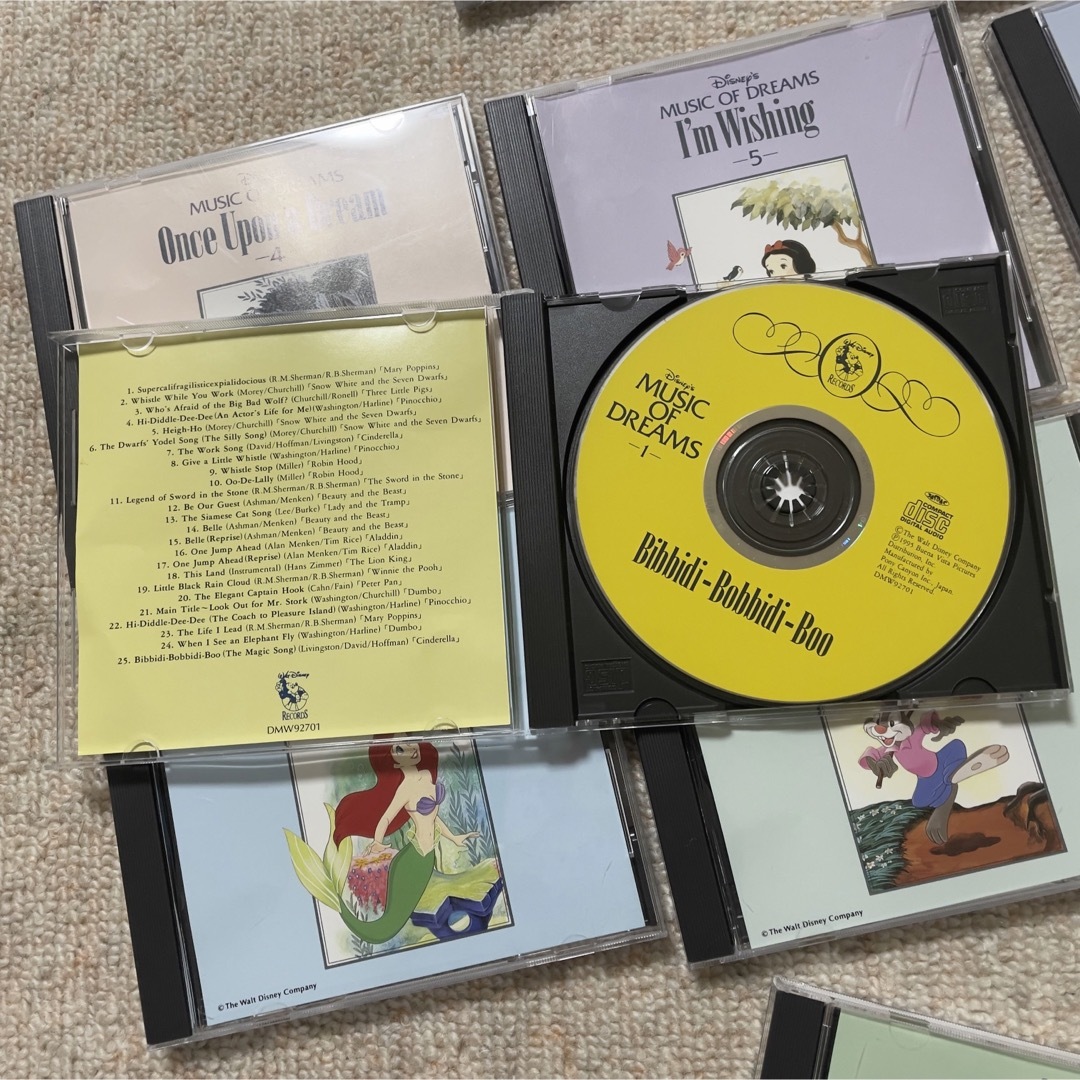 Disney(ディズニー)のディズニー「ミュージックオブドリームス」CD 10枚セット エンタメ/ホビーのCD(キッズ/ファミリー)の商品写真