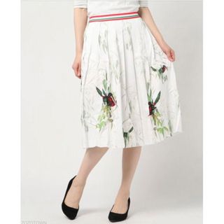 テッドベイカー(TED BAKER)のテッドベイカー tedBaker thima 花柄スカート(ひざ丈スカート)