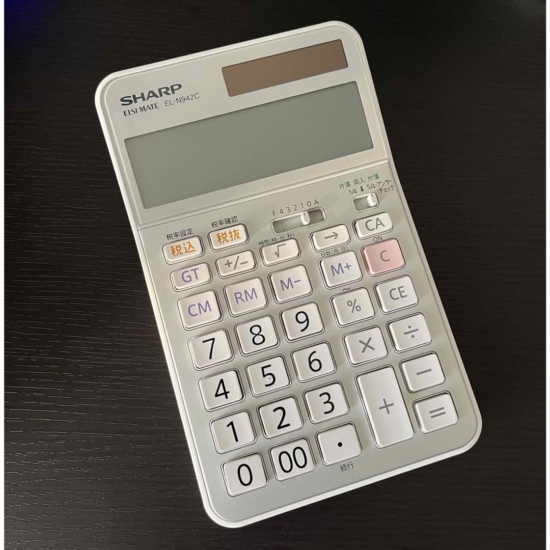 SHARP(シャープ)のシャープ　12桁電卓　EL-N942C インテリア/住まい/日用品のオフィス用品(オフィス用品一般)の商品写真