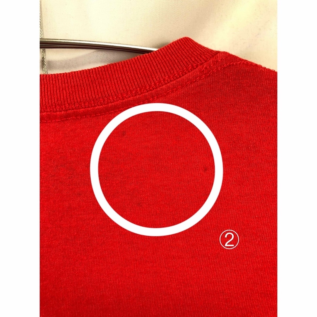 ドナルド・トランプ　Tシャツ　M　赤　USA古着　第45代アメリカ合衆国大統領 メンズのトップス(Tシャツ/カットソー(半袖/袖なし))の商品写真