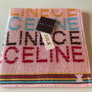 セリーヌ(celine)のCELINE  セリーヌ  タオルハンカチ  パイル絹　レディース  未使用(ハンカチ)