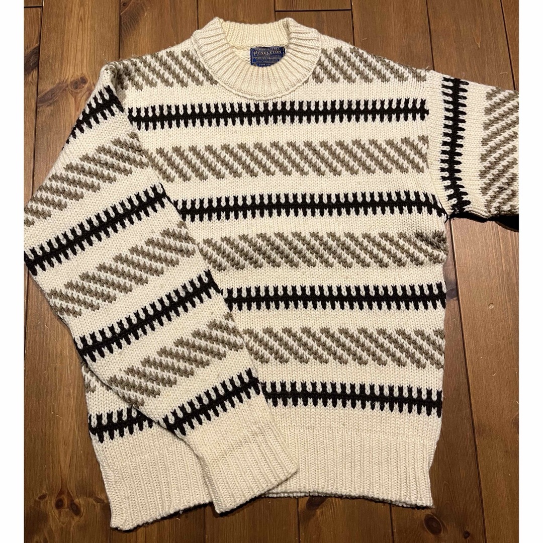 PENDLETON(ペンドルトン)の【希少】 70s PENDLETON ペンドルトン ウールセーター  Lサイズ メンズのトップス(ニット/セーター)の商品写真