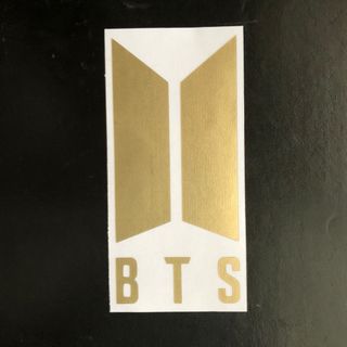 ボウダンショウネンダン(防弾少年団(BTS))のBTS  カッティング  ステッカー ★ ゴールド(アイドルグッズ)