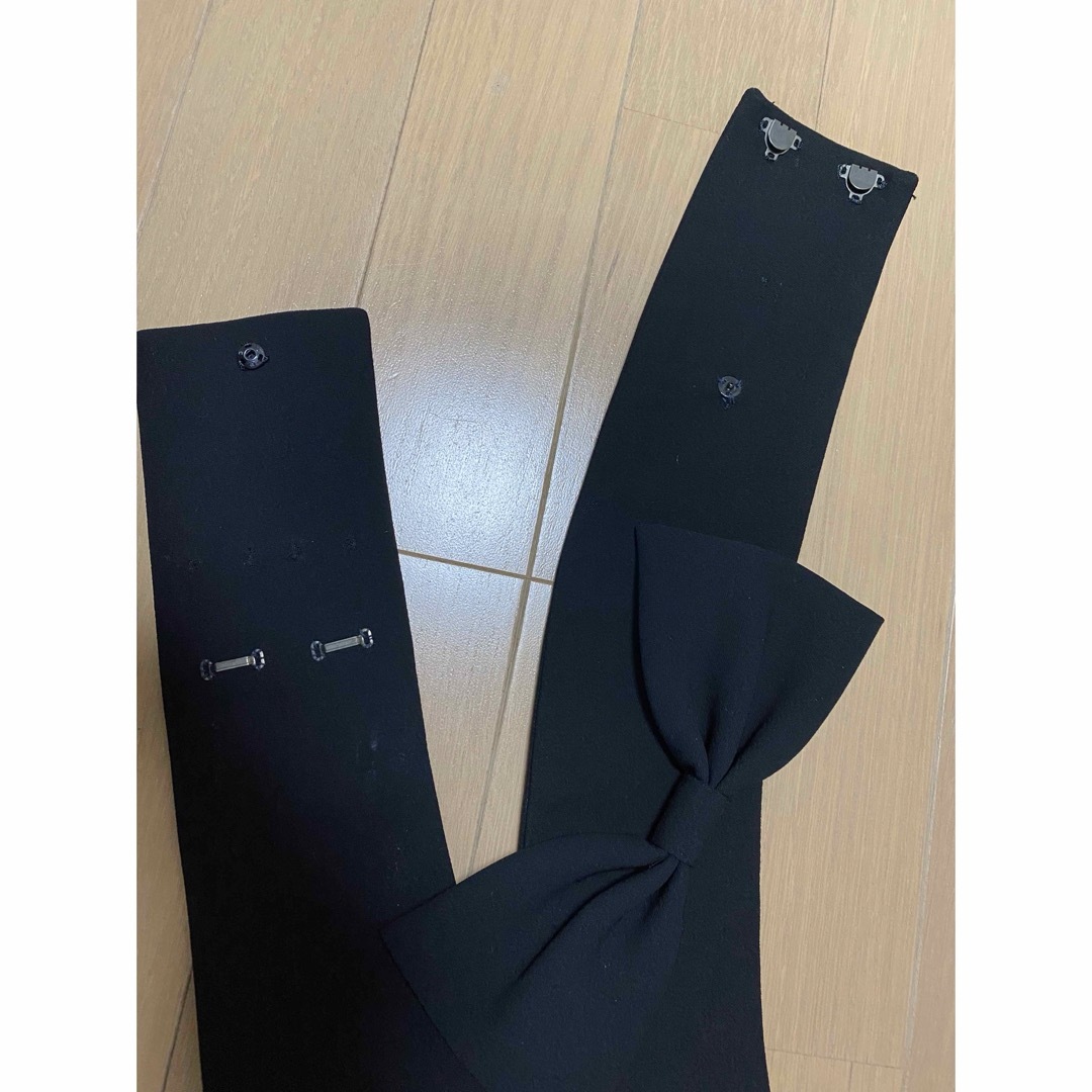 SOIR(ソワール)の東京ソワール　ブラックフォーマル　ワンピーススーツ　2点セット レディースのフォーマル/ドレス(礼服/喪服)の商品写真