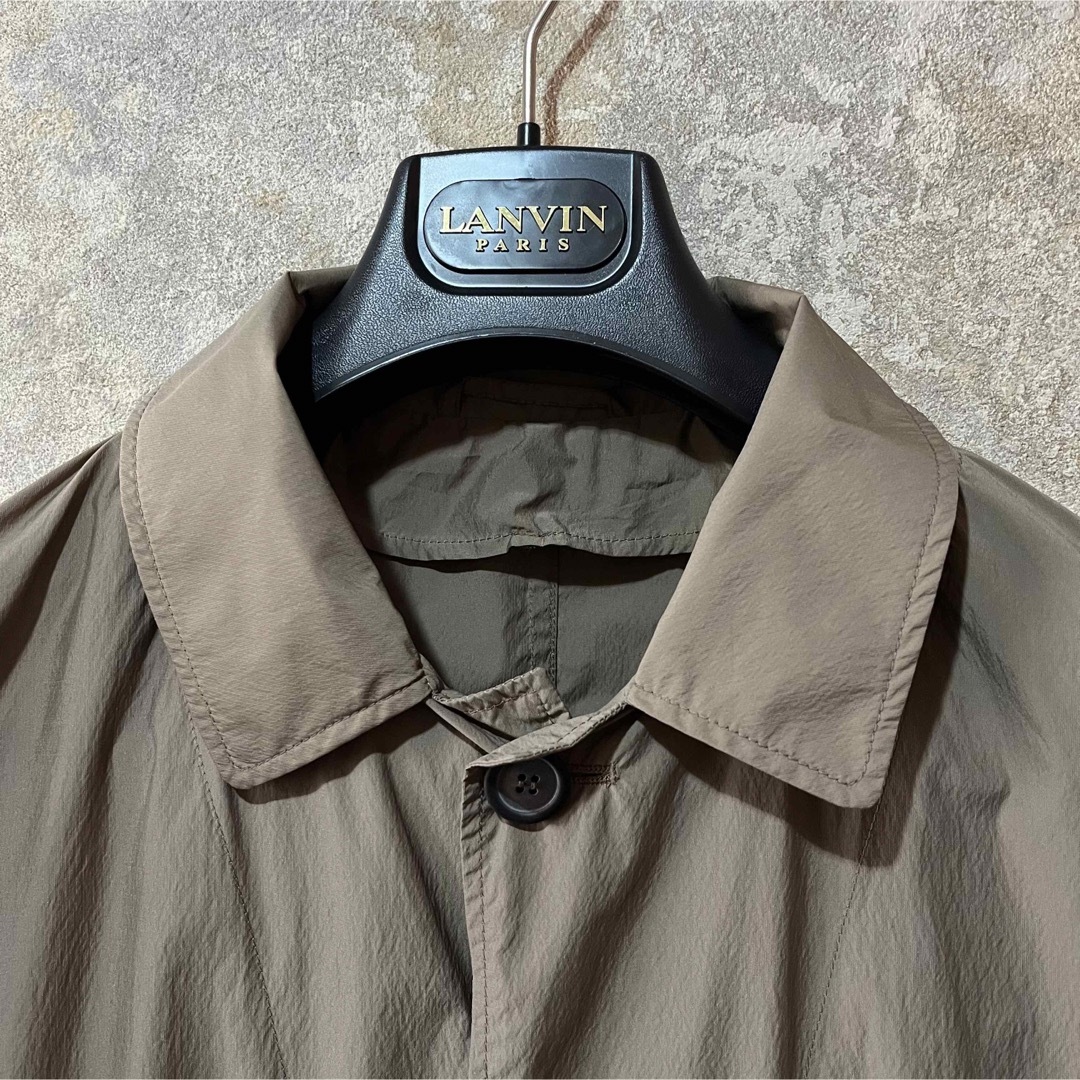 LANVIN(ランバン)のLANVIN ランバン トレンチコート ロングコート ハンガー付き メンズのジャケット/アウター(トレンチコート)の商品写真