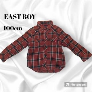 イーストボーイ(EASTBOY)のEASTBOY 100cm 長袖 チェック シャツ 男の子 女の子 おしゃれ(Tシャツ/カットソー)