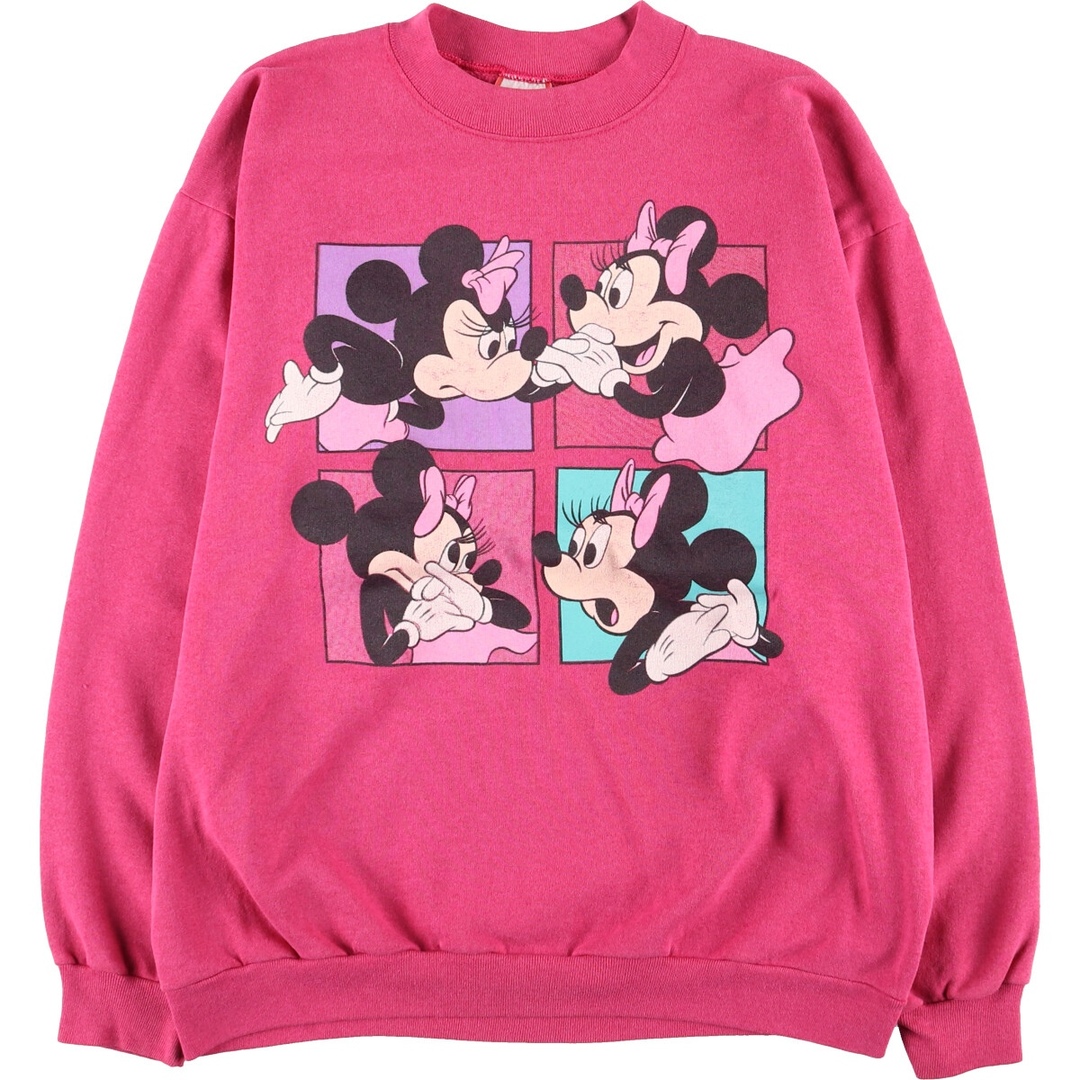 古着 80年代 Disney DESIGNS MINNIE MOUSE ミニーマウス キャラクタースウェットシャツ トレーナー USA製 メンズL ヴィンテージ /eaa396628のサムネイル