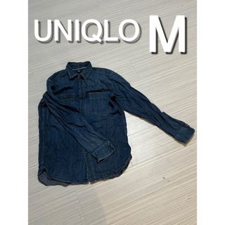 ユニクロ(UNIQLO)のUNIQLO デニム　シャツ　デニムシャツ　M アメカジ　ヴィンテージ(シャツ)