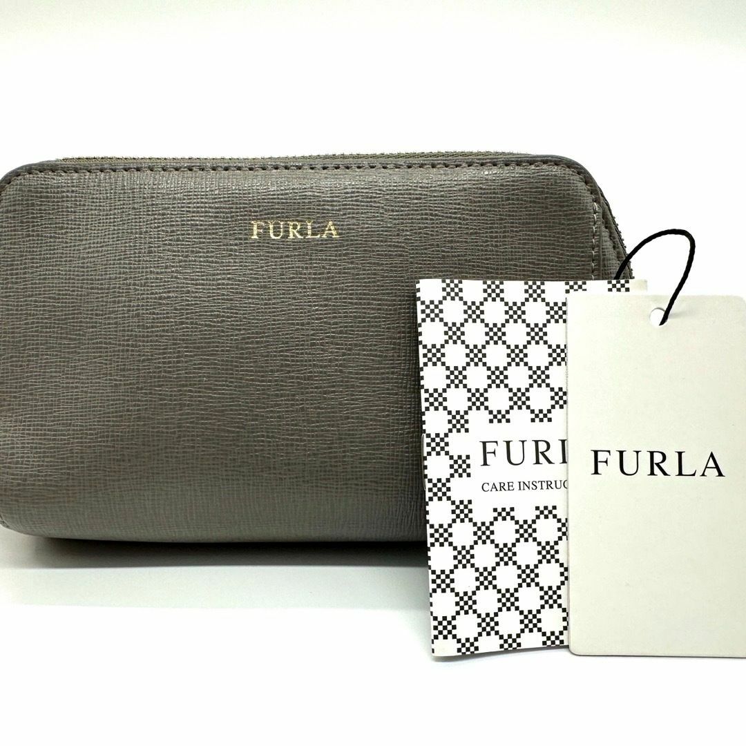 Furla(フルラ)の【未使用品✨】フルラ エレクトラ マルチケース 化粧ポーチ 小物入れ グレー レディースのファッション小物(ポーチ)の商品写真