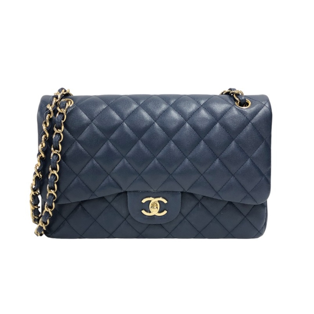 CHANEL - シャネル CHANEL マトラッセ30 A58600 24 ネイビー ゴールド