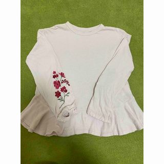 子供服 キッズ 女の子 トップス 長袖 花柄刺繍 130cm 激安！！(Tシャツ/カットソー)