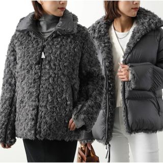 モンクレール(MONCLER)のサイズ3】MONCLER GOURNAVA リバーシブル ボア エコファー(ダウンジャケット)