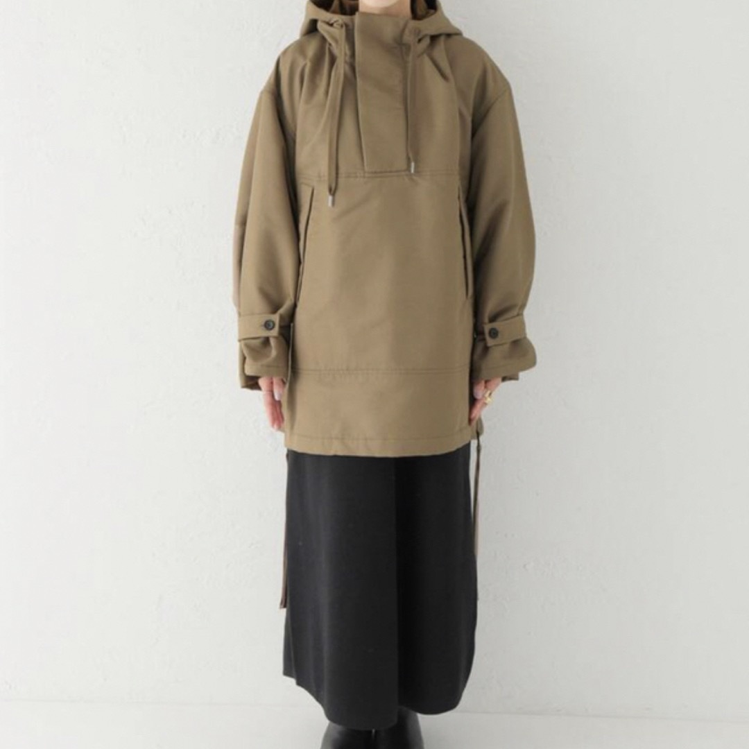 clane side open wide anorak アノラック