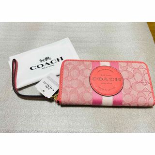 コーチ(COACH)の☆新品 COACH 長財布 ピンク 人気シリーズ♫ シグネチャー(財布)