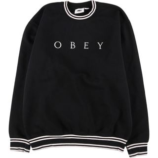 古着 OBEY ロゴスウェット トレーナー メンズM /eaa396613(スウェット)