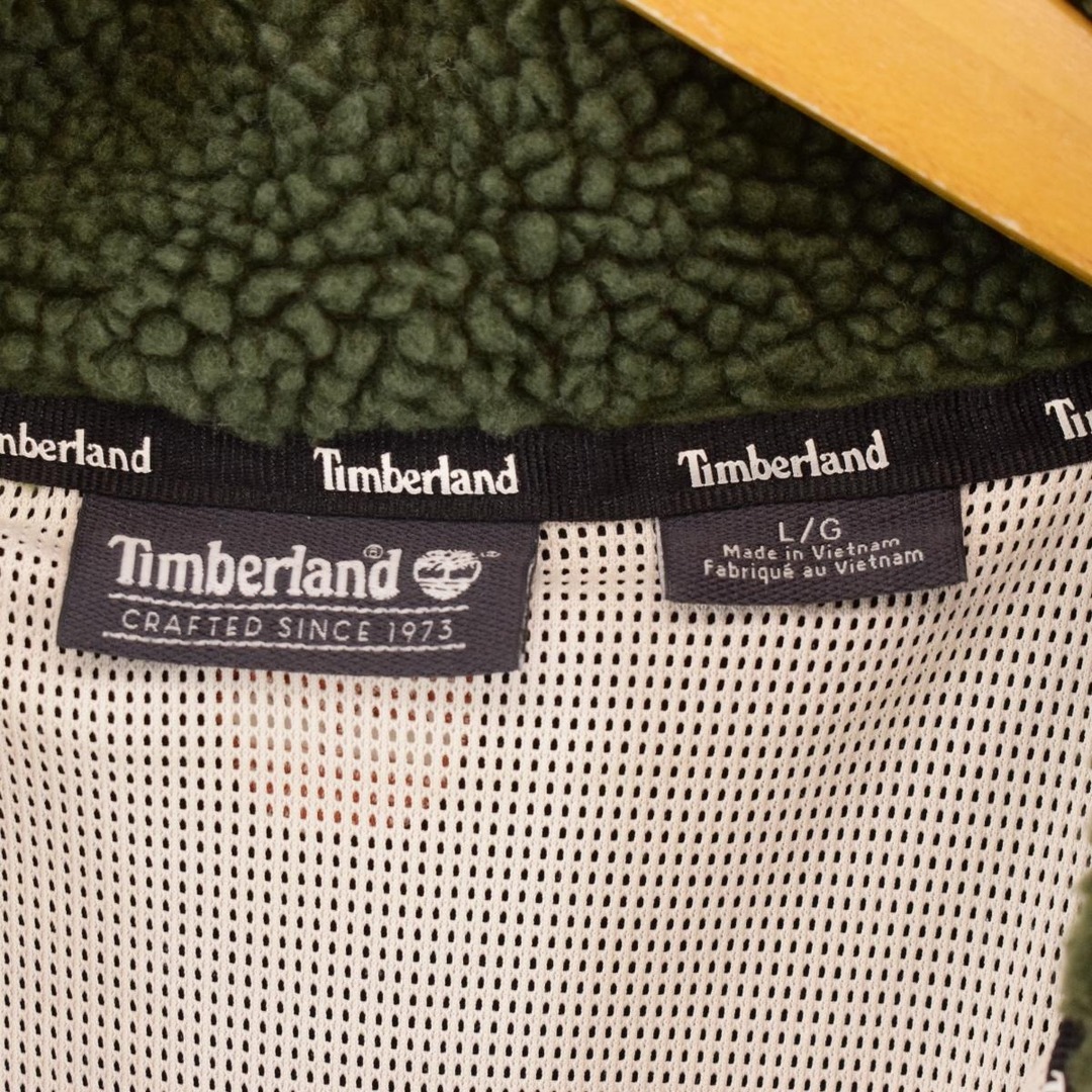 Timberland(ティンバーランド)の古着 ティンバーランド Timberland クレイジーパターン フリースジャケット レディースL /eaa379499 レディースのジャケット/アウター(その他)の商品写真