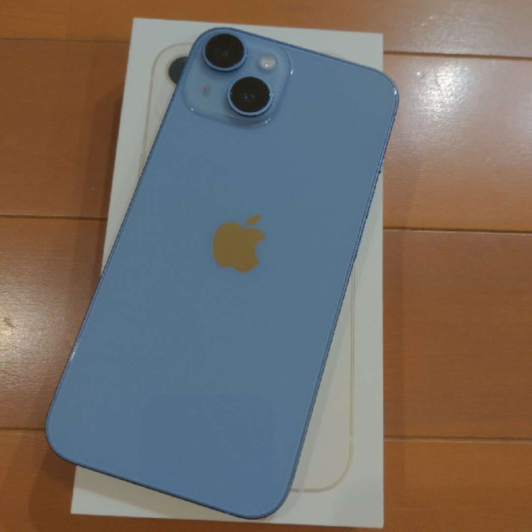 iPhone - Apple iPhone14 128GB ブルー SIMフリーの通販 by しろくま's