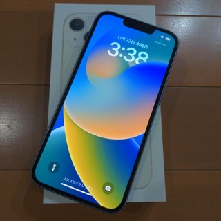 アイフォーン(iPhone)のApple iPhone14 128GB ブルー SIMフリー(スマートフォン本体)