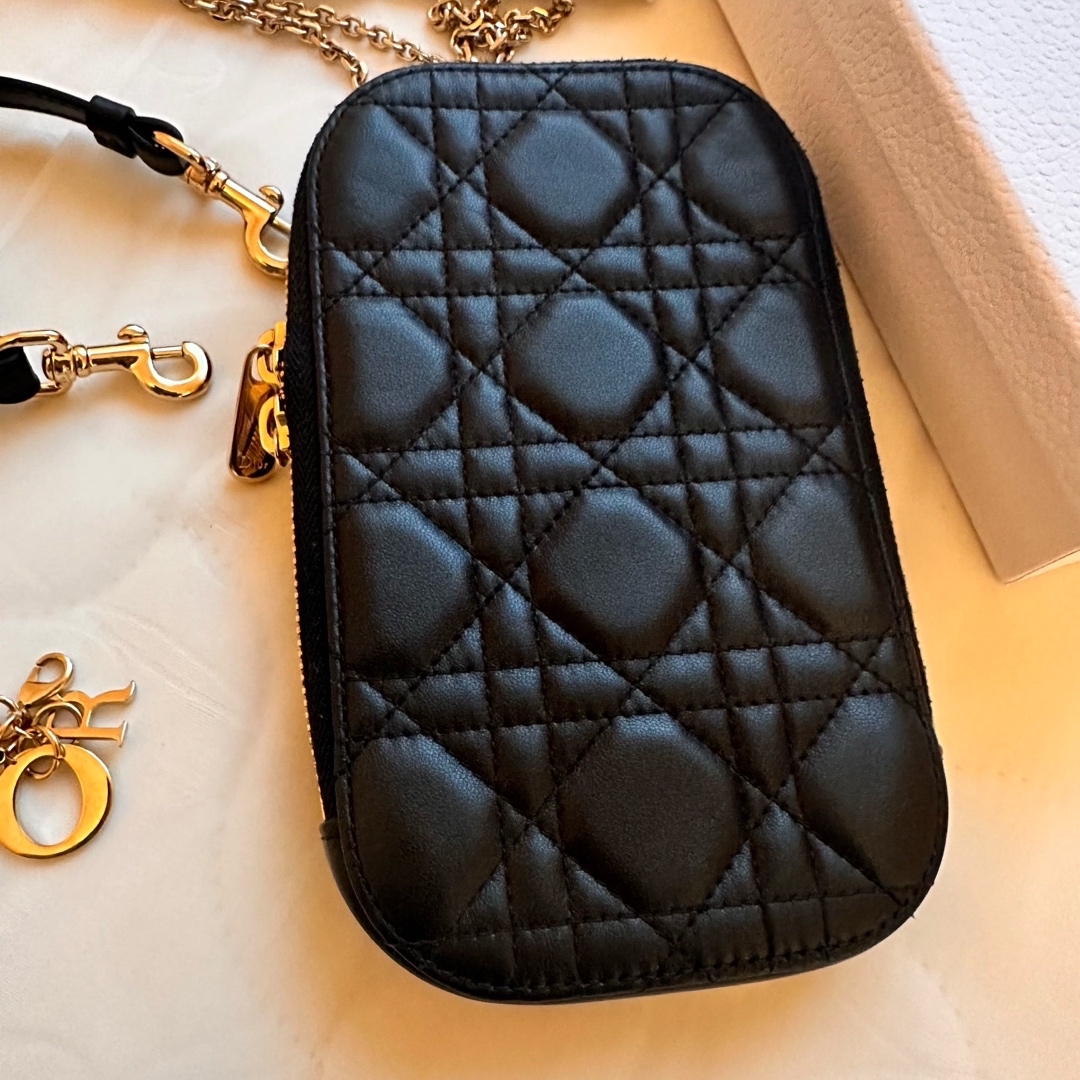 Dior ディオール レディディオール フォンホルダー ショルダーバッグ 美品 | フリマアプリ ラクマ