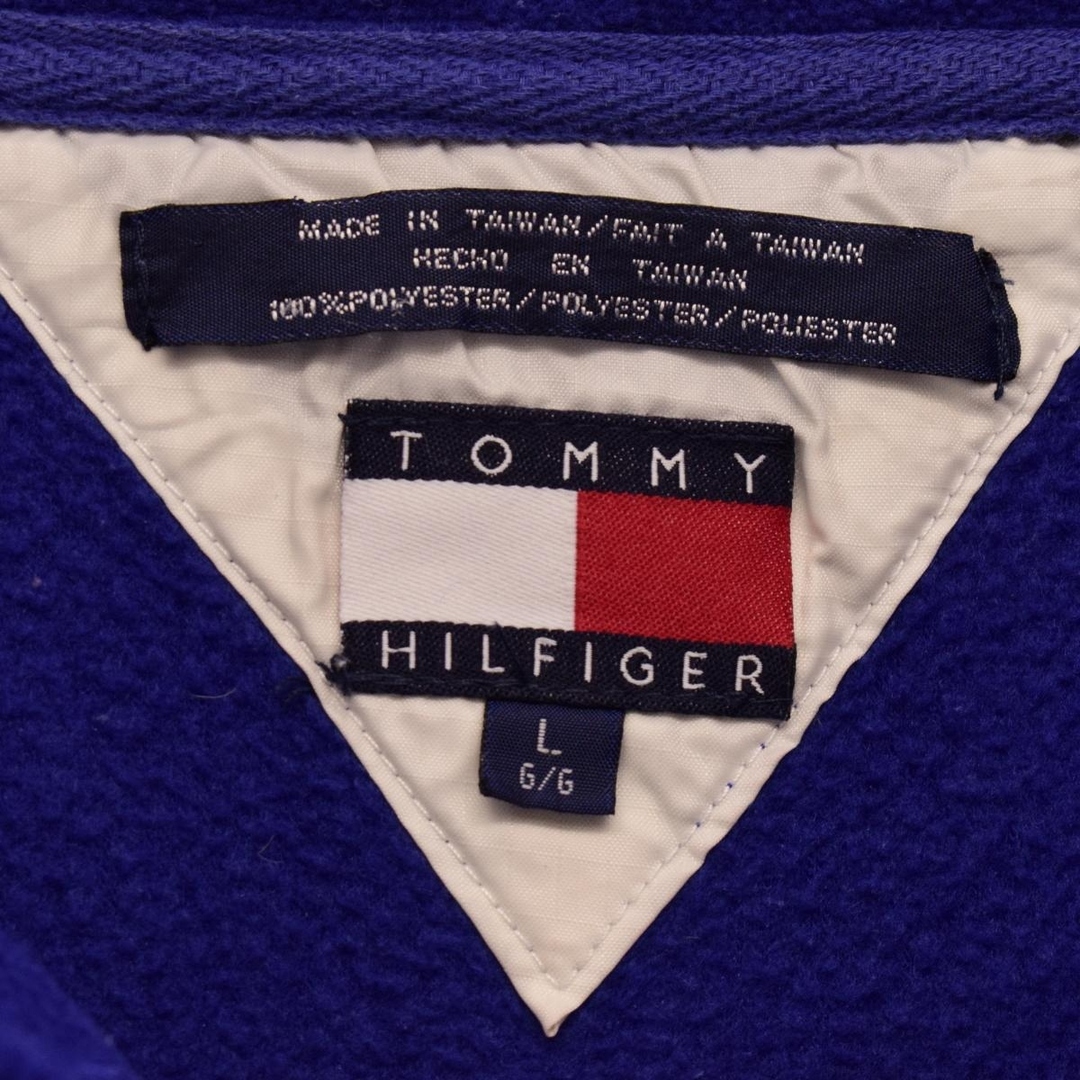 TOMMY HILFIGER(トミーヒルフィガー)の古着 90年代 トミーヒルフィガー TOMMY HILFIGER ハーフジップ フリースプルオーバー メンズL ヴィンテージ /eaa365416 メンズのジャケット/アウター(その他)の商品写真