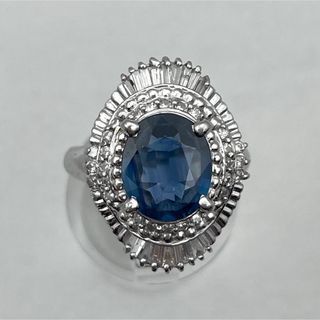 ブルーサファイア2.7ct ダイヤ0.43ct リング(リング(指輪))