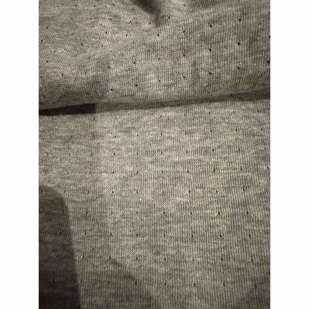 暖かハイネックカットソー　くすみブルー レディースのトップス(カットソー(長袖/七分))の商品写真