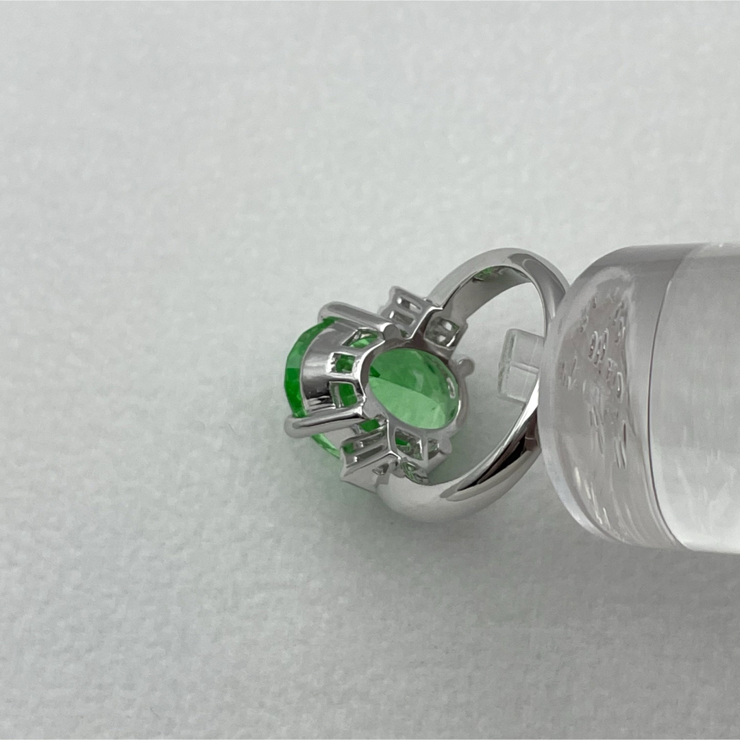 pt900 合成サファイア ダイヤ0.24ct リング レディースのアクセサリー(リング(指輪))の商品写真