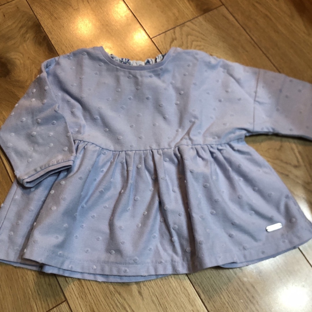 キムラタン(キムラタン)の水色トップス90センチ キッズ/ベビー/マタニティのキッズ服女の子用(90cm~)(Tシャツ/カットソー)の商品写真