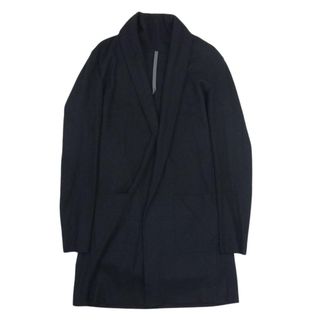 アタッチメント(ATTACHIMENT)のATTACHMENT アタッチメント 413063717 wool stole cardigan ウール ストール ボタンレス カーディガン ブラック系 2【中古】(カーディガン)