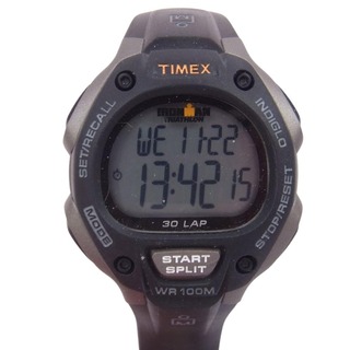 タイメックス(TIMEX)のTIMEX タイメックス 時計 T5E901 アイアンマン トラディショナル 30-Lap デジタル 腕時計 ウォッチ ブラック系 シルバー系【中古】(腕時計(アナログ))