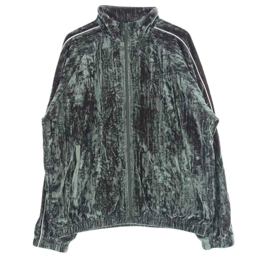 Supreme シュプリーム ジャケット 23AW Crushed Velvet Track Jacket クラッシュベルベット トラック ジャケット  グリーン系 M【極上美品】【中古】 | フリマアプリ ラクマ