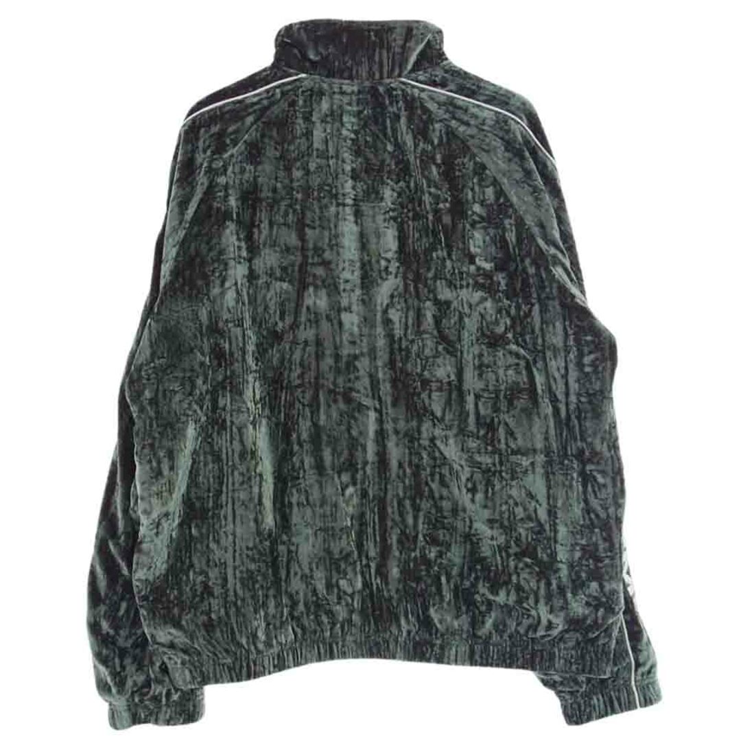 Supreme(シュプリーム)のSupreme シュプリーム ジャケット 23AW Crushed Velvet Track Jacket クラッシュベルベット トラック ジャケット グリーン系 M【極上美品】【中古】 メンズのジャケット/アウター(その他)の商品写真