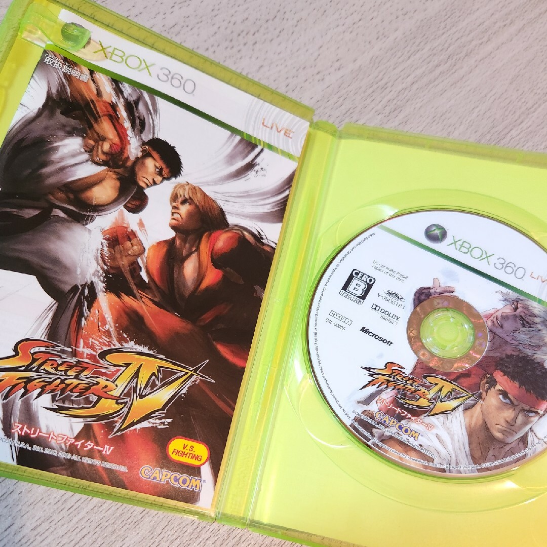 CAPCOM(カプコン)のXBOX360 ストリートファイターIV エンタメ/ホビーのゲームソフト/ゲーム機本体(家庭用ゲームソフト)の商品写真