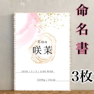 命名書　命名紙　厚口用紙(命名紙)