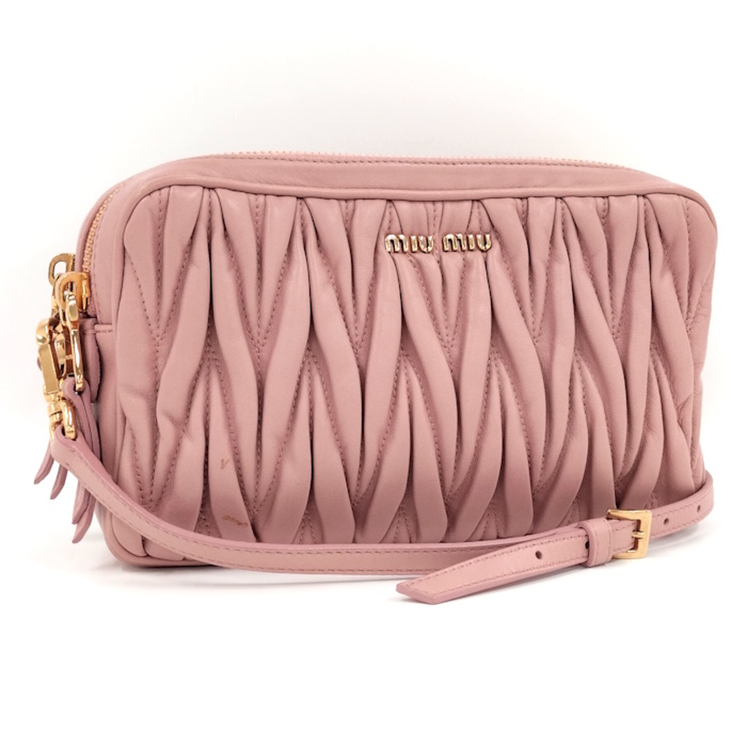 miumiu マトラッセ ポシェット ショルダーバッグ約9cm幅