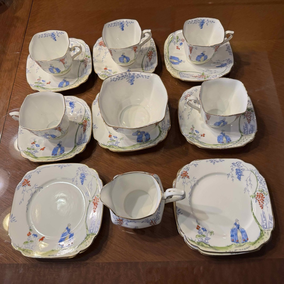 Antique “Standard China” ティーカップセット インテリア/住まい/日用品のキッチン/食器(グラス/カップ)の商品写真