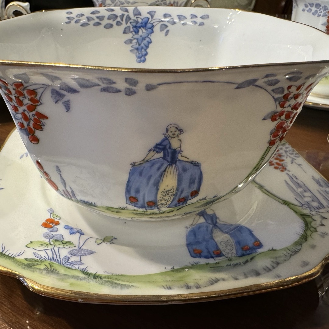 Antique “Standard China” ティーカップセット インテリア/住まい/日用品のキッチン/食器(グラス/カップ)の商品写真