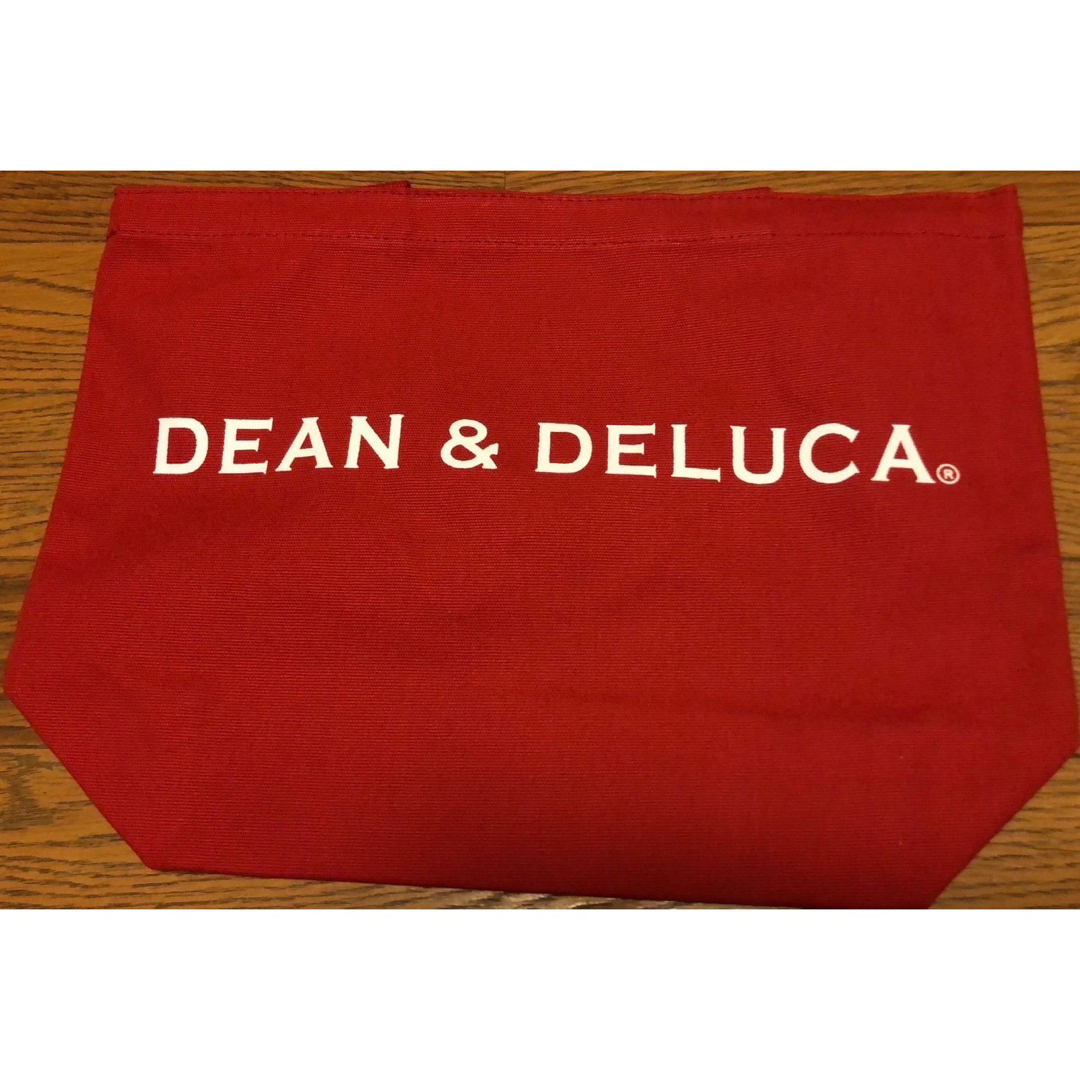 DEAN & DELUCA(ディーンアンドデルーカ)の新品★DEAN&DELUCA ディーンアンドデルーカトートバッグレッドLサイズ レディースのバッグ(トートバッグ)の商品写真