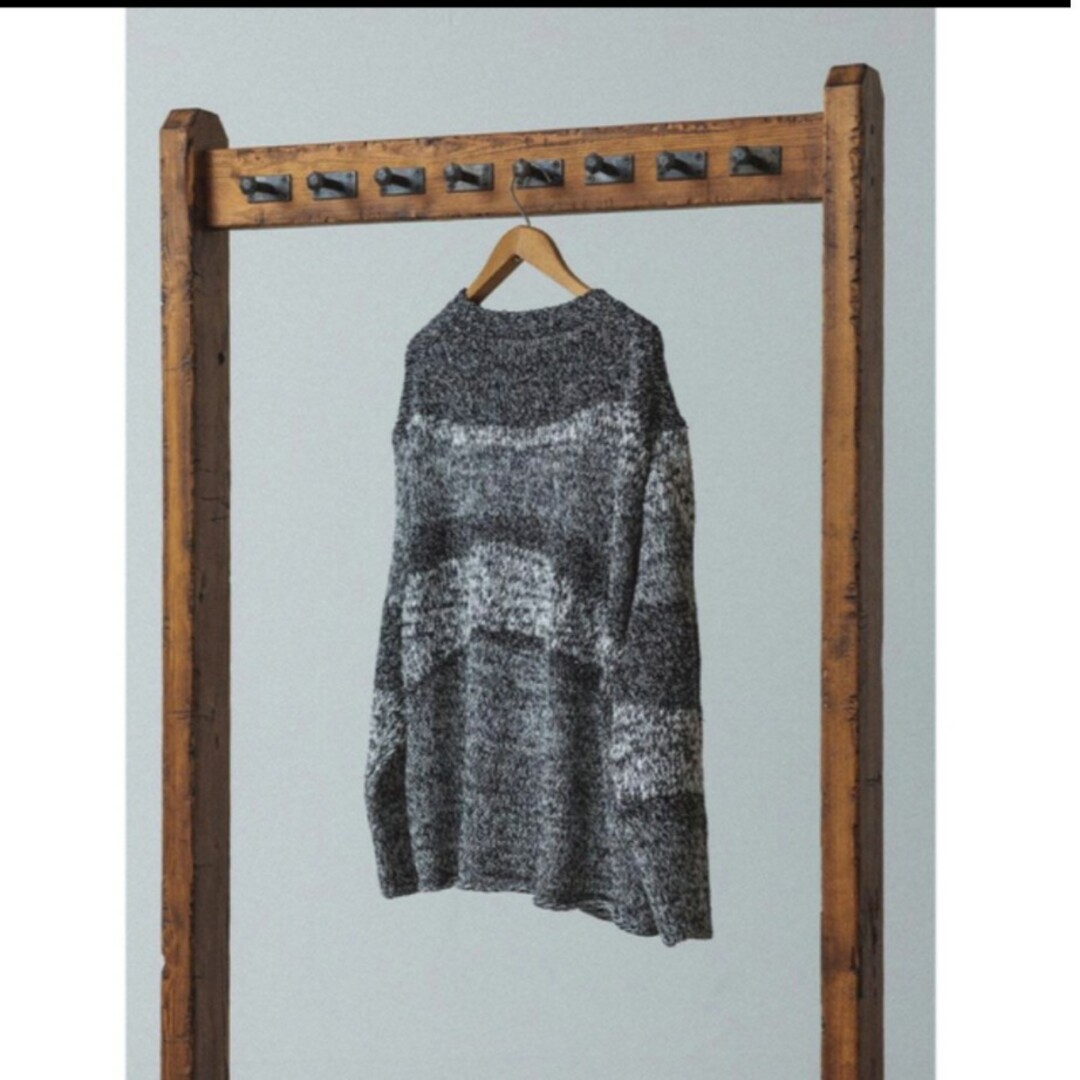 LIDNM(リドム)のリドム　JACQUARD MESH KNIT　サイズМ メンズのトップス(ニット/セーター)の商品写真