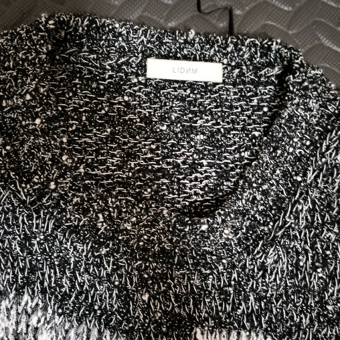 LIDNM(リドム)のリドム　JACQUARD MESH KNIT　サイズМ メンズのトップス(ニット/セーター)の商品写真