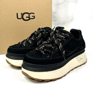 アグ(UGG)の【新品未使用】UGG W MARIN LACE スエード スニーカー 黒25.0(スニーカー)