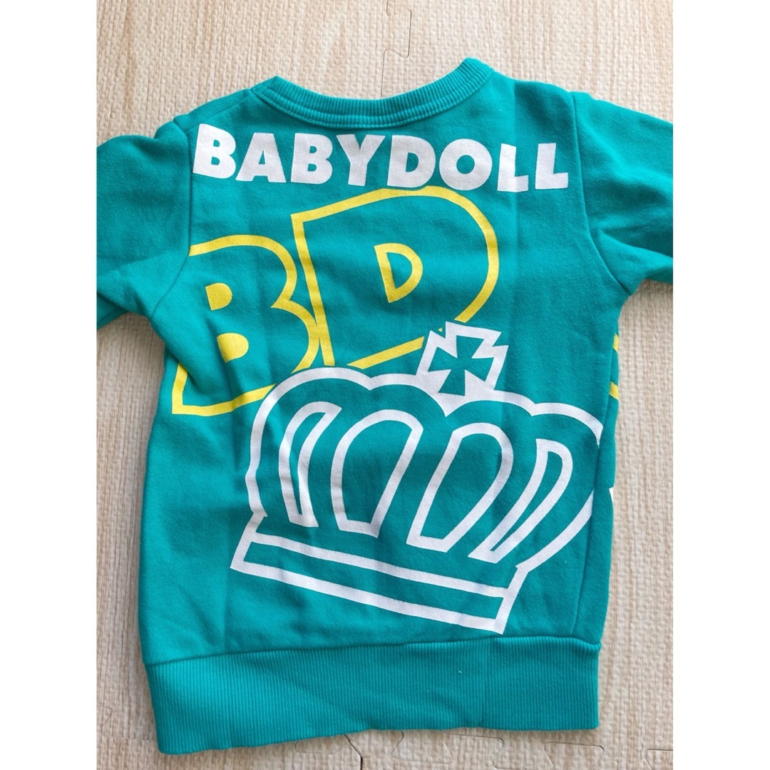 BABYDOLL(ベビードール)の※値下げ※ 【BABY DOLL】ロゴ入りトレーナー キッズ/ベビー/マタニティのキッズ服男の子用(90cm~)(Tシャツ/カットソー)の商品写真