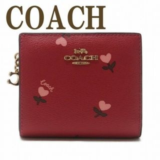 コーチ(COACH)の【16日まで】COACH 財布 レディース 二つ折り財布 花 ハート フローラル(財布)